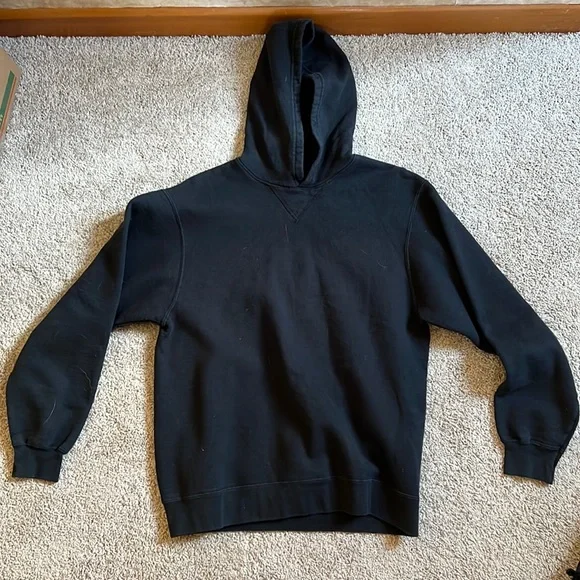 hoodie with no front pocket Hanes Other Plain Black Hoodie No Front Pocket Poshmark